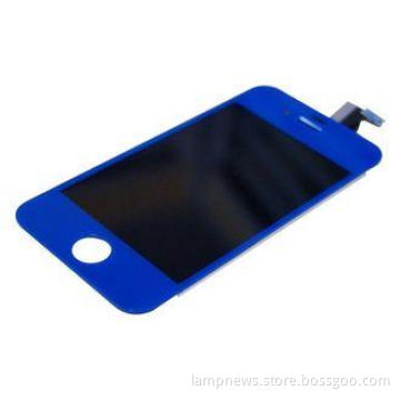 Dark Blue Apple IPhone 4 Digitizer LCD Assembly Replacement